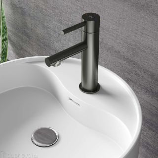Смеситель для раковины NT Bagno Arino NT2201 серый матовый