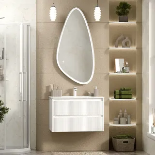 Подвесная тумба под раковину Brevita Riva 80 УТ000026198 белый