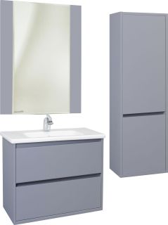 Тумба под раковину Bellezza Лоренцо 60см серебро 00000007028