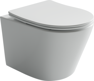 Подвесной унитаз Ceramica Nova Balearica CN6000 безободковый белый