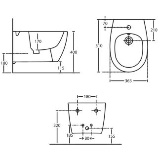 Биде Allen Brau Fantasy 4.11006.31 подвесное черное