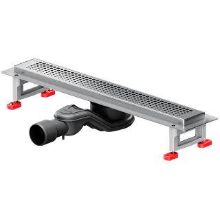 Душевой лоток AM.PM MasterFlow 50 W01SC-P11-050-01SB с решеткой Хром матовый Cut Gradient