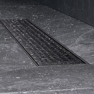 Душевой лоток AM.PM MasterFlow 40 W01SC-P11-040-01SB с решеткой Хром матовый Cut Gradient