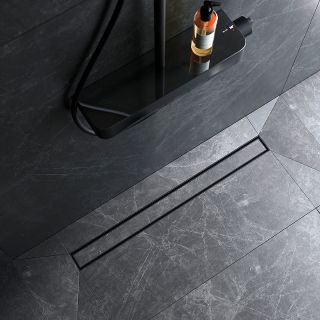 Душевой лоток AM.PM MasterFlow 80 W01SC-U11-080-04BM с Черной матовой решеткой / под плитку Tile