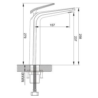 Смеситель для раковины Rose R3911C белый
