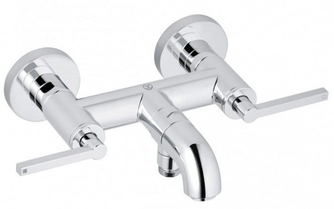 Смеситель для ванны и душа Kludi Nova Fonte Puristic хром 205400515