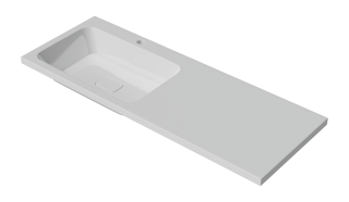 Раковина Misty Kamilla 4627173210027 белая левая 120 см