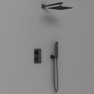 Душевой комплект Vincea VSFW-102TMB термостатическая черный