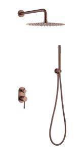 Душевой комплект Boheme Uno 464-CB брашированная медь
