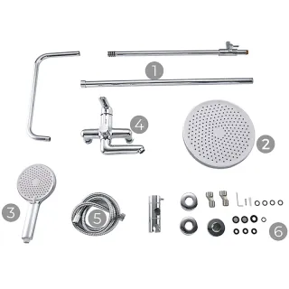 Душевая стойка Frap F2417 хром