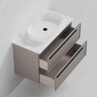 Тумба под раковину La Fenice Elba FNC-01-ELB-C-100-2 бежевая матовая 100 см