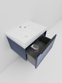 Тумба под раковину La Fenice Simpla FNC-01-SIM-BG-60 Синяя матовая 60 см