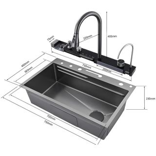 Мойка кухонная Ceruttispa Gloria Pro nano 75 CT11109 Золото