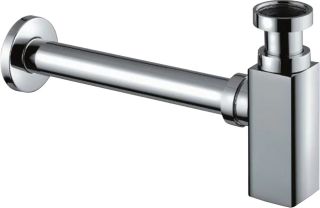 Сифон для раковины SantiLine SL-118 боковой выпуск хром