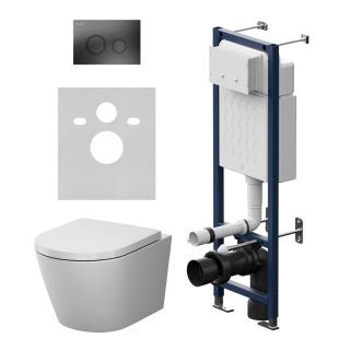 Инсталляция Am.Pm ErgoFit с подвесным унитазом Aquaspin и клавишей IS110138.851900