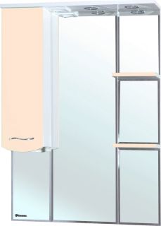 Зеркало-шкаф с подсветкой Bellezza Мари 75см левый бежевый 00000001158