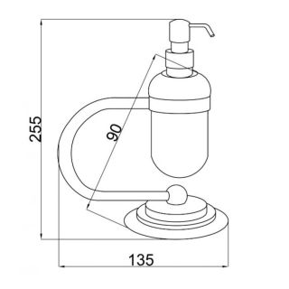 Дозатор Boheme Murano золото 10909-G