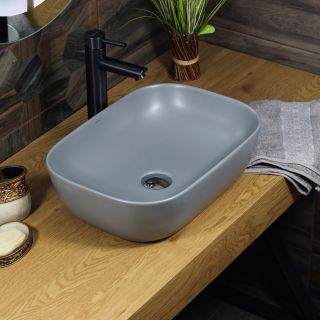 Накладная раковина Melana 320328MG-805 45см серый матовый