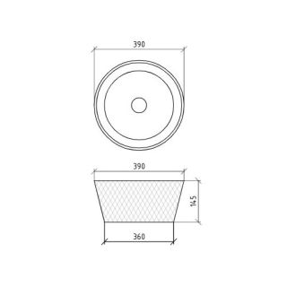Раковина накладная Boheme красный 817-R