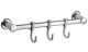 Планка с крючками для полотенец Haiba HB205-3 хром
