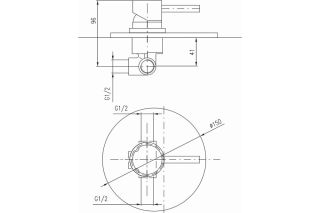 Смеситель для душа Rav Slezak Seina SE983LZ золото