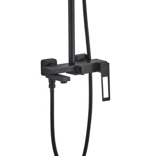 Душевая стойка Haiba HB24817-7 чёрный матовый