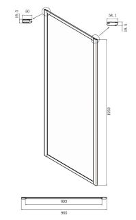 Душевой уголок Ambassador Forsa 17021101NX-100NX 100x100см хром/прозрачное