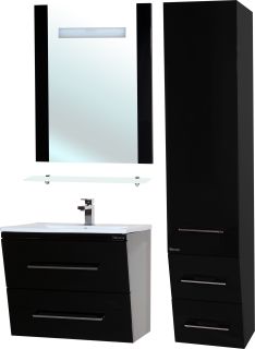 Тумба под раковину Bellezza Берта 75см черный 4635212510045