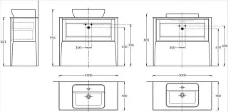 Тумба под раковину Kerama Marazzi Plaza Classic Neo PL.CN.100.1\CAP.M 100 см капучино матовый