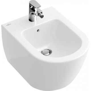Биде Villeroy Boch Subway 2.0 подвесное  CeramicPlus 540000R1 Альпийский белый