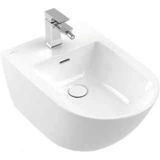 Биде Villeroy Boch Antao подвесное  375 x 560 mm, Stone White Белый матовый