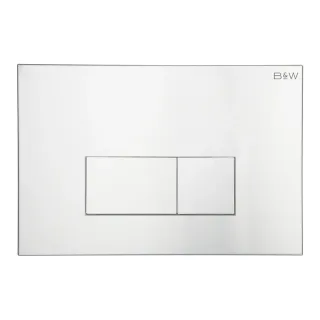 Клавиша смыва Black&White Universe 09544 серебристый хром