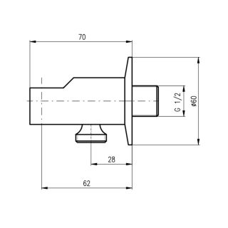 Шланговое подсоединение Rav Slezak MD0614RZ золото