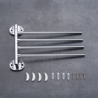 Поворотный полотенцедержатель РМС A1026 четверной хром