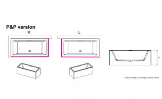 Акриловая ванна Riho Rethink Cubic Plug and Play B B108012005 L 190х80см белый