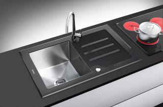 Мойка кухонная Tolero Ceramic Glass TG-780 чёрный 998569