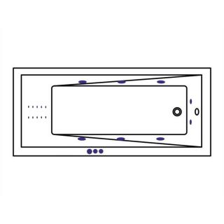 Гидромассажная ванна WHITECROSS Wave 0101.150070.100.SMARTNANO.GL 150x70 см Smart Nano золото