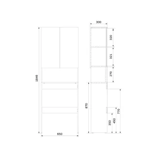 Шкаф AM.PM X-Joy M85CSX06521WG1 белый 65 см