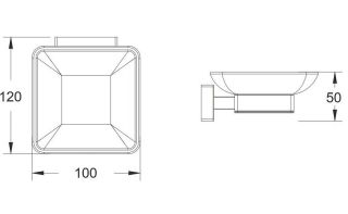 Мыльница Shevanik SG5603G золотой сатин