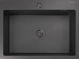 Мойка кухонная GranFest METAL 6045 PVD графит