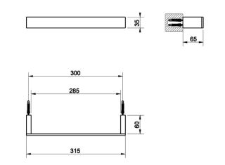 Полотенцедержатель Gessi Rettangolo 20897.031 хром