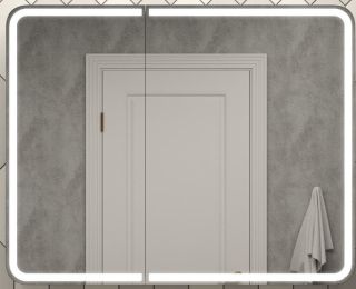 Зеркало-шкаф с подсветкой Continent Elliott МВК031 100см белый