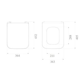 Крышка-сиденье Boheme белый 946