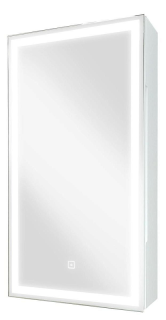 Зеркало-шкаф с подсветкой Continent Allure МВК055 левый 35см белый