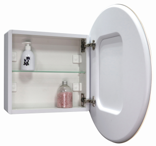 Зеркало-шкаф с подсветкой Continent Torneo White МВК123 80см белый