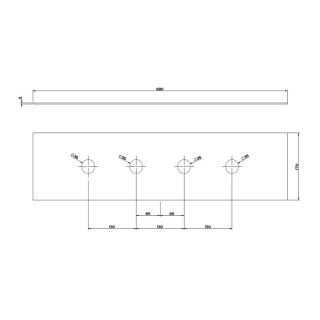 Пластина для монтажного бокса Gessi 01664.031 хром