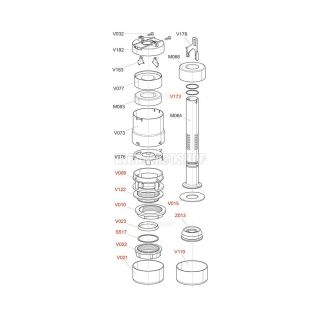 Сливной механизм AlcaPlast для низко расположенного бачка UNI DUAL A07
