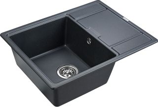 Мойка кухонная Paulmark Flugen PM216550-BLM чёрный металлик