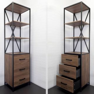 Comforty Шкаф Лофт 00-00012090 дуб тёмно-коричневый