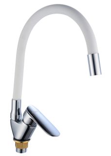 Смеситель для кухни BOOU B8274-10F-E306A хром/белый